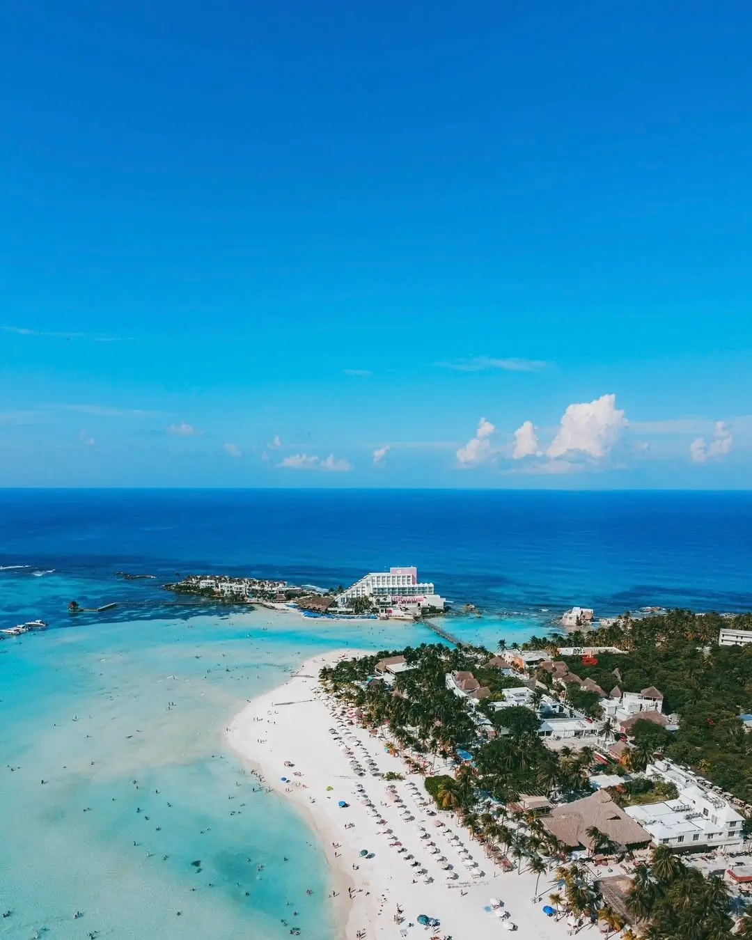 Playa Centro en Isla Mujeres - Sargazo Info