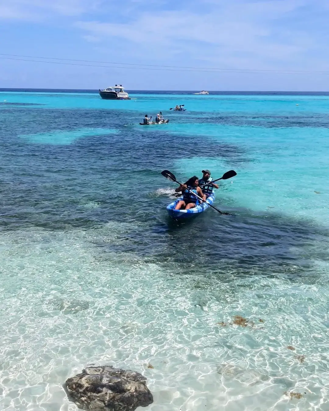 Playa del parque Garrafón en Isla mujeres