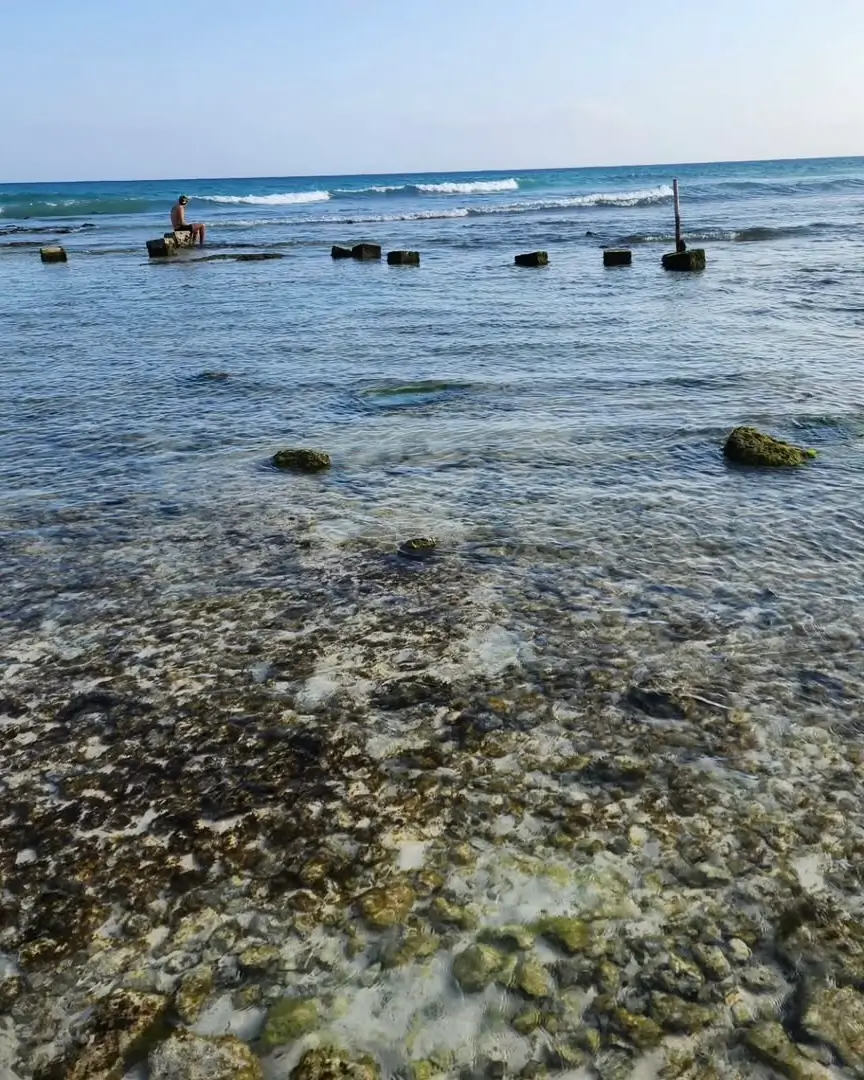 aguas poco profundas en playa pelicanos