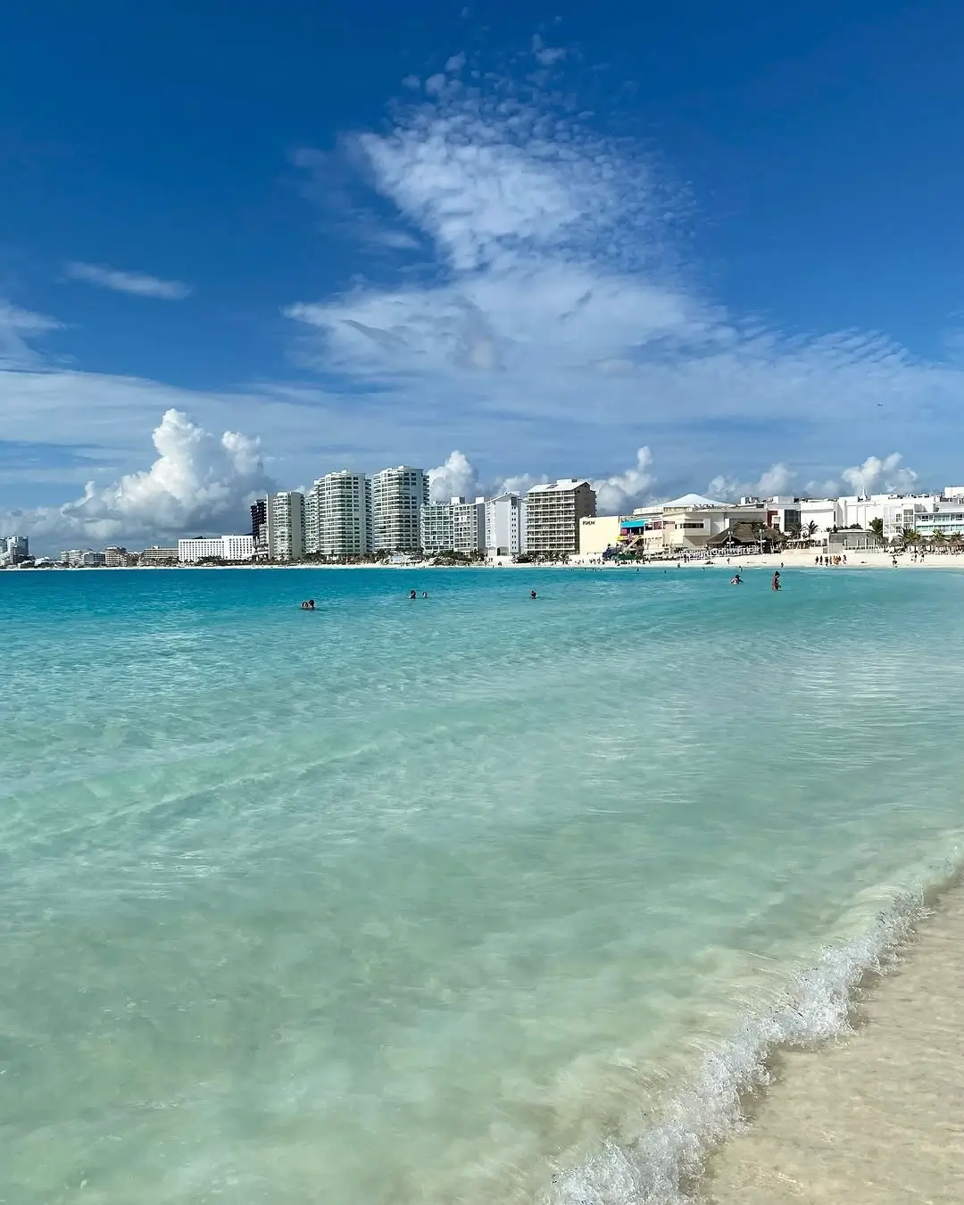 sargazo en playa gaviota azul cancún