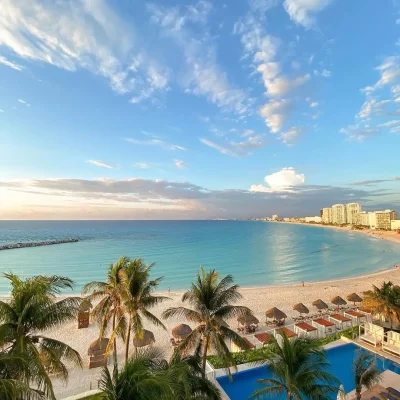 playa gaviota azul en cancún - sargazo info